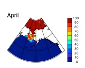 April sea ice