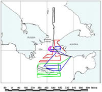 Flight tracks in 2002