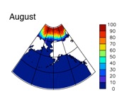 August sea ice