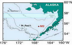 Map of the Bering Sea